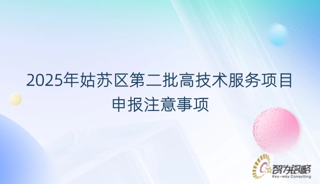 2025年姑蘇區(qū)*二批高技術服務項目咨詢注意事項.jpg